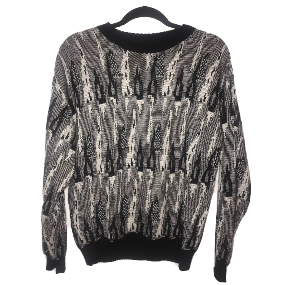 Vintage grandpa style wool blend sweater